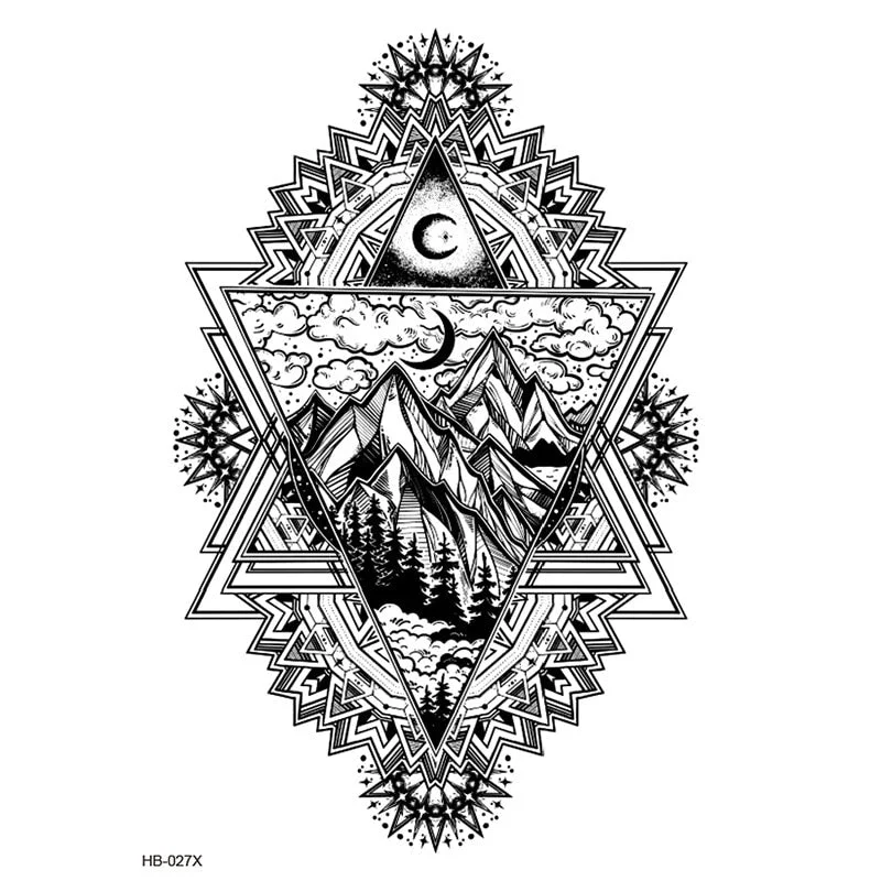 Temporary Tattoos Fake Tattoo Sticker Skull Joker Clown Tatto Hand Arm Foot Body Art Tiger Owl Tatoo Waterproof Tattoos