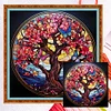 Glass Painting-Tree Of Life-18CT Counted Cross Stitch 30*30cm/11.81*11.81in