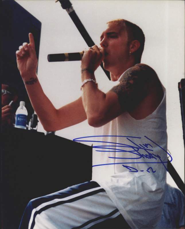 D-12 Eminem Marshall Mathers signed rap 8x10 Photo Poster painting W/Certificate Autographed 294