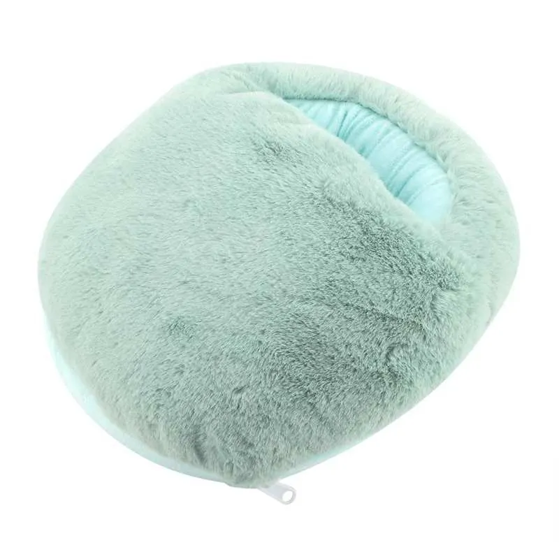 Electric-blanket-USB Foot Warmer Heating Pad Winter Office Heating Slippers Warm Cushion Electric Foot Warmer Shoes Winter Warming Blanket Mat-Electric-blanket