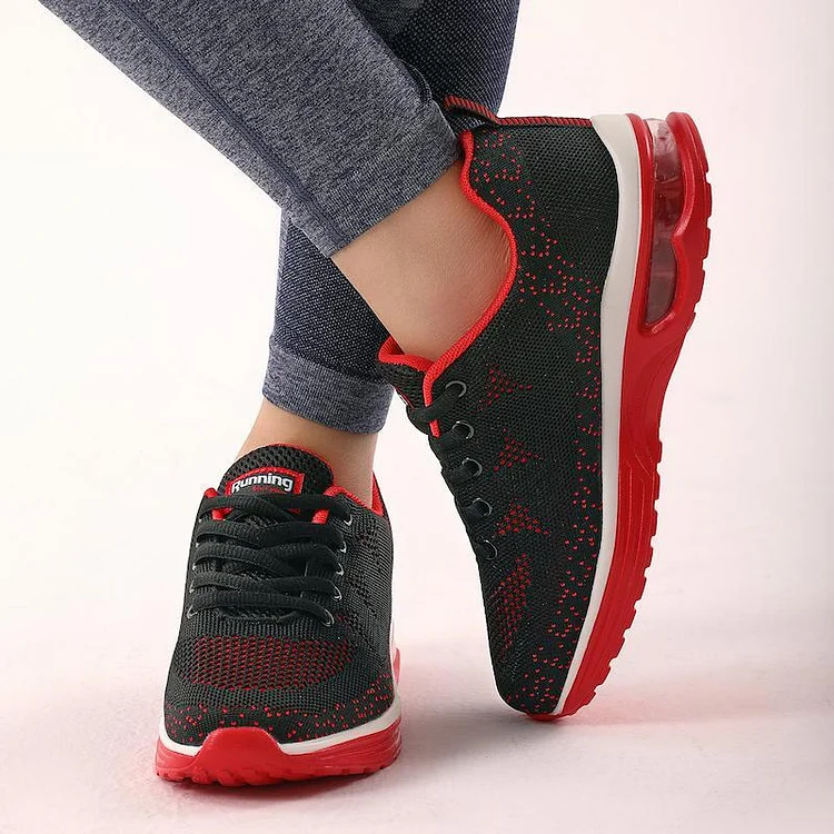 Air Mesh Knit Cushion Women's Sneakers Radinnoo.com