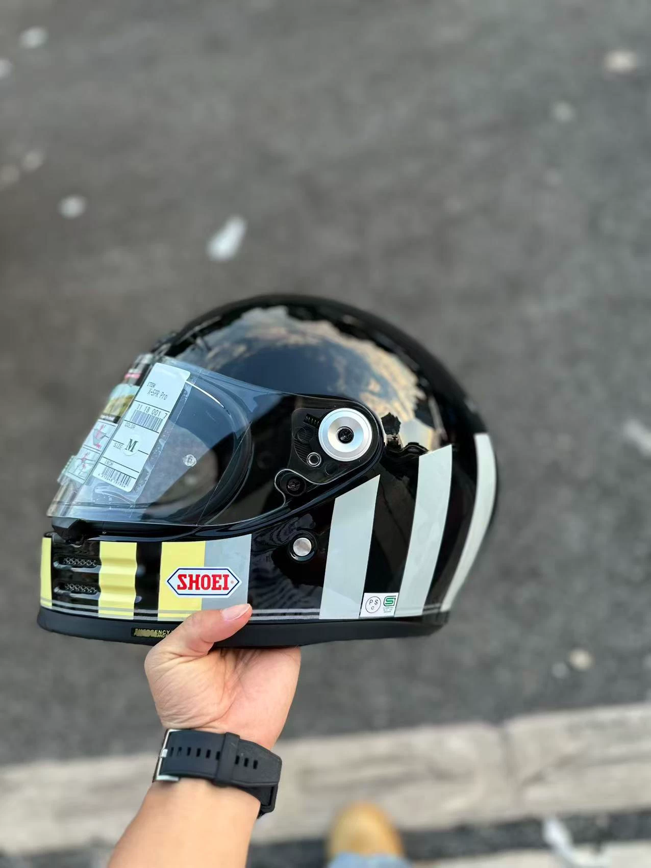 SHOEI Glamster Resurrection & Bright Sliver retro helmet motorcycle full face helmet