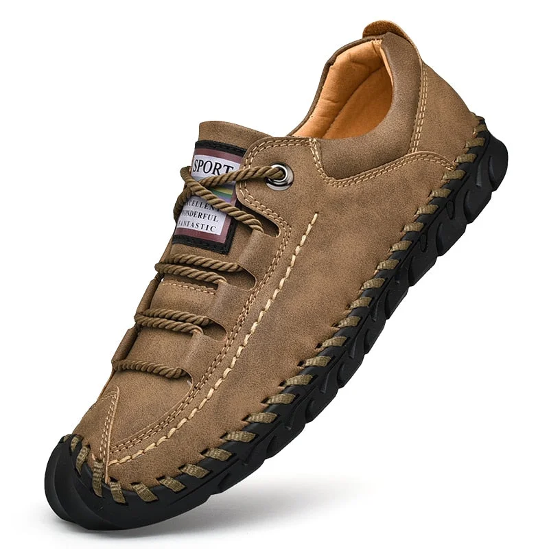 Leather Men Shoes Luxury Brand 2020 Handmade Casual Shoes Men Sneakers Italian Breathable Leisure Mens Loafers Moccasins JKPUDUN