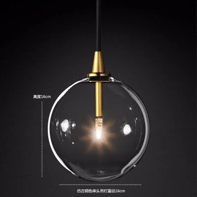 Nordic Glass LED Chandelier Lighting Vintage Ceiling Chandelier Bedroom Living Room Kitchen Hanging Lamps Bar Lustre Luminaria