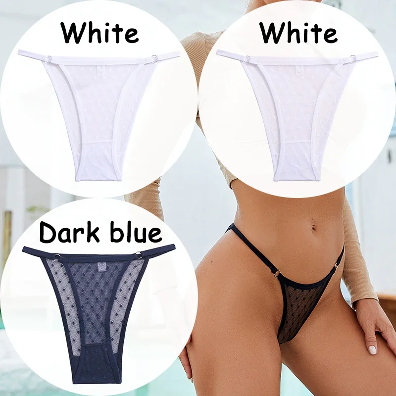 Billionm Panties Lace G-string Thong Women's Underwear Mesh Transparent Lingerie Low-Waist Female Briefs Soft Women's Underpants