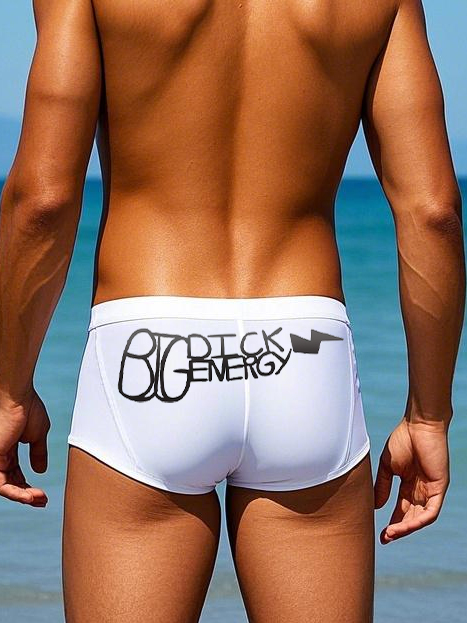 Men's Printed Summer Swim Brief