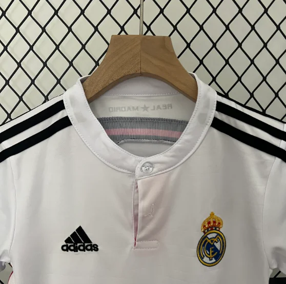 2014-2015 Retro Real Madrid Home Kids Kit Football Shirt Thai Quality