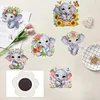 6Pcs Elefant - 5d DIY Handwerk Aufkleber Magnet