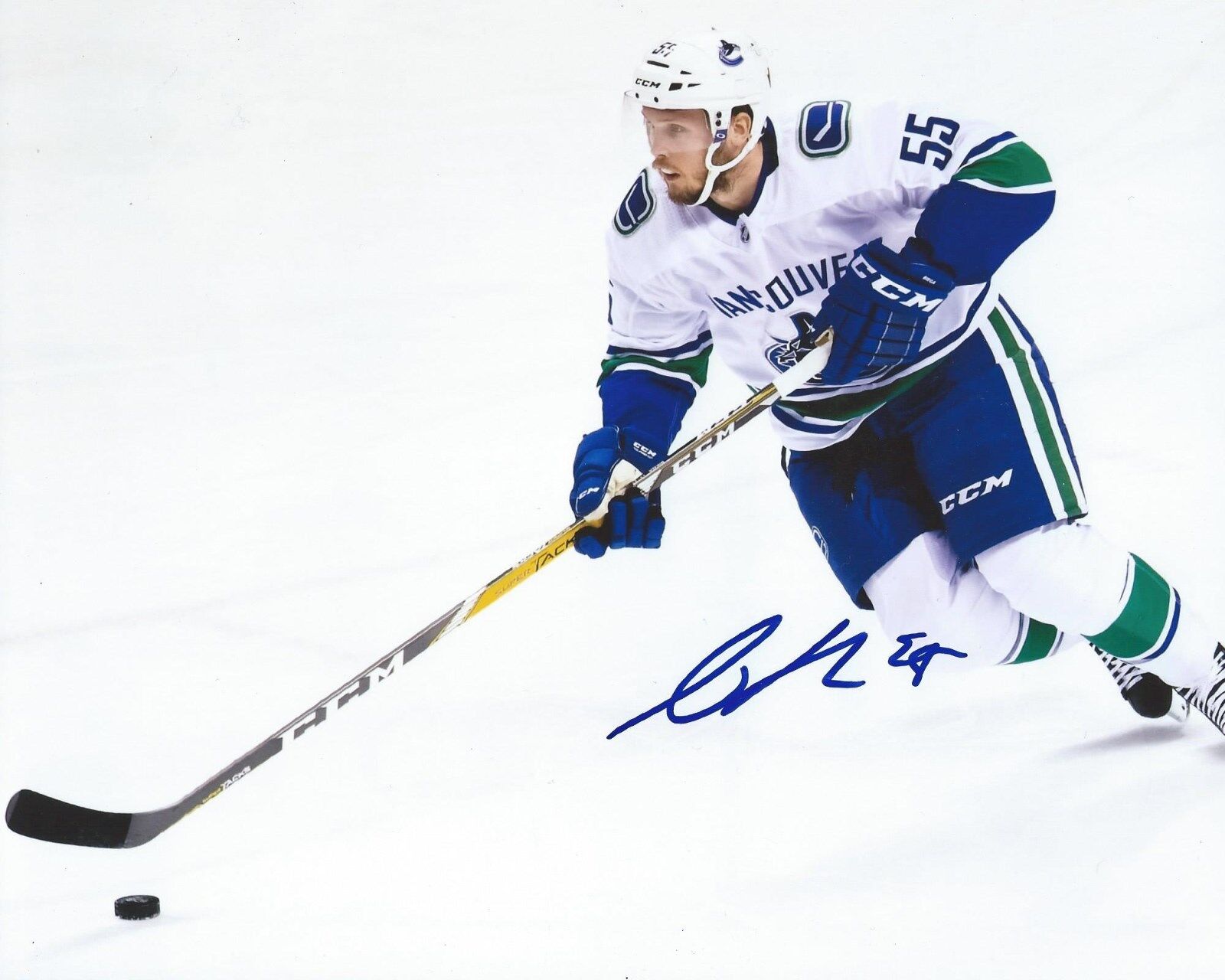 Alex Biega Signed 8×10 Photo Poster painting Vancouver Canucks Autographed COA