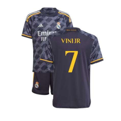Real Madrid Vini JR 7 Auswärtstrikot Kinder Mini Kit 2023-2024