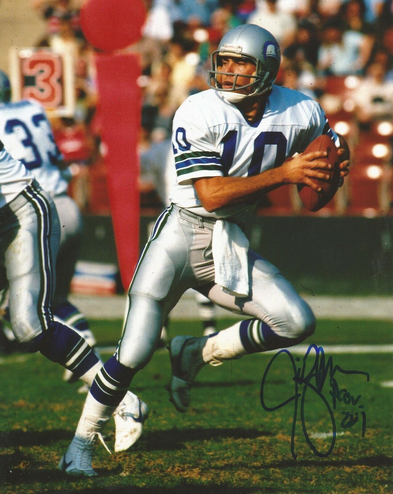 JIM ZORN SIGNED SEATTLE SEAHAWKS 8x10 Photo Poster painting #9 w/PROOF