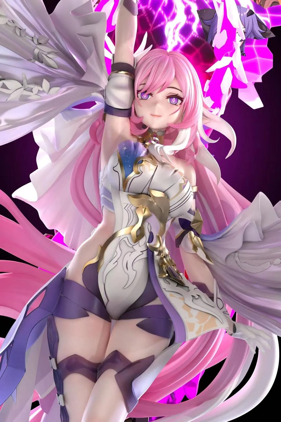 Figurine GK Elysia Honkai Impact 3 En Résine - 21cm, Multicolore, Faite Main