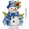 Snowman DIY Acrylic Shaking Head 5D DIY Diamond Art Tabletop Ornament Home Decor
