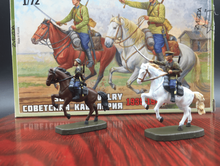 pornhint Pornhint Painted 1/72 Red Star zvezda 6161 WWII Soviet Officer Cavalry Finished Product