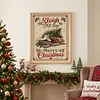 Sledge Skates DIY 11CT 3 Strand Stamped Cross Stitch Kit for Adults 40x50cm tapestrymarket