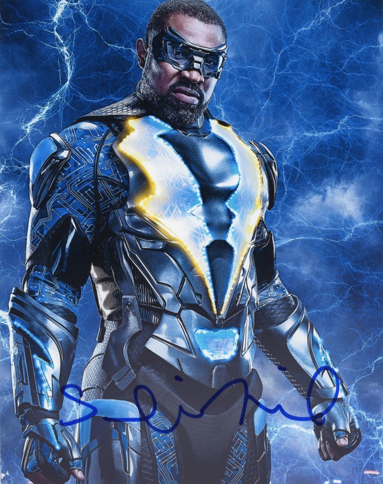 ~~ SALIM AKIL Authentic Hand-Signed Black Lightning TV Creator