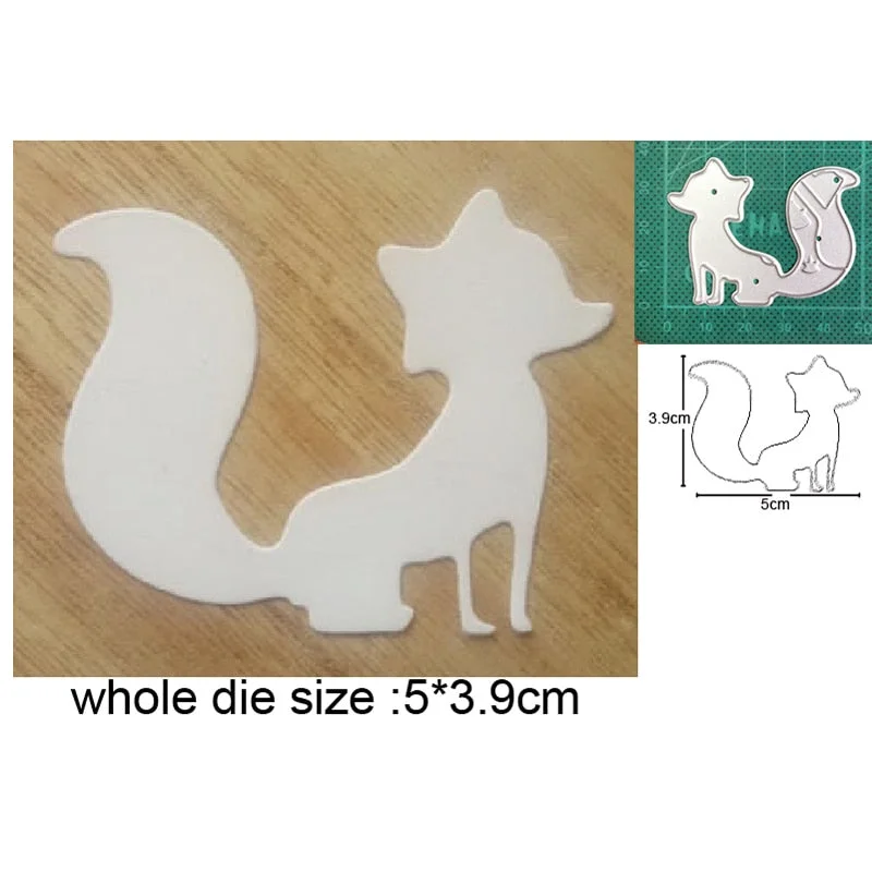 Fox Bear Owl Craft Dies Metal Cutting Dies Cut Die Mold Cat Catching Butterfly Scrapbooking Dies Paper Knife Mould Blade Punch