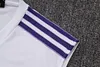 Joyfball 2025/2026 Real Madrid Retro version pre-match training White Jersey+Shorts  1:1 Thai Quality