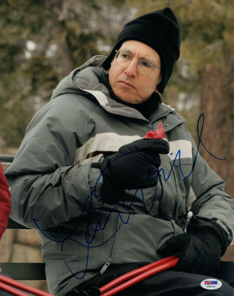 LARRY DAVID SIGNED AUTOGRAPH 11X14 Photo Poster painting - SEINFELD, CURB YOUR ENTHUSIASM, PSA