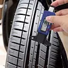 Portable Vehicle Tire Wear Checker 0.01mm Resolution Universal Auto Measuring Depth Gauge with LCD Display & Inch/MM Conversion Lightweight for Cars Trucks Motorcycles (Blue)