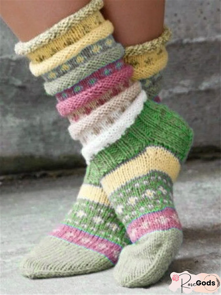 Casual Knit Socks