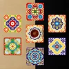 6pcs/set Diamond Painting Acrylic Square Coaster Water Cup Pad for Room Decoration