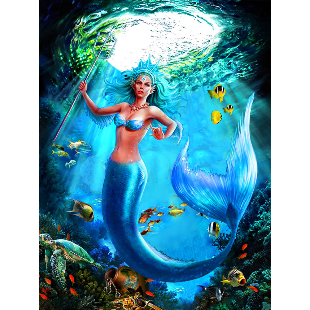 

(Multi-Size) Underwater World - Round/Square Drill Diamond Painting, Round diamond 30*40cm, 501 Original