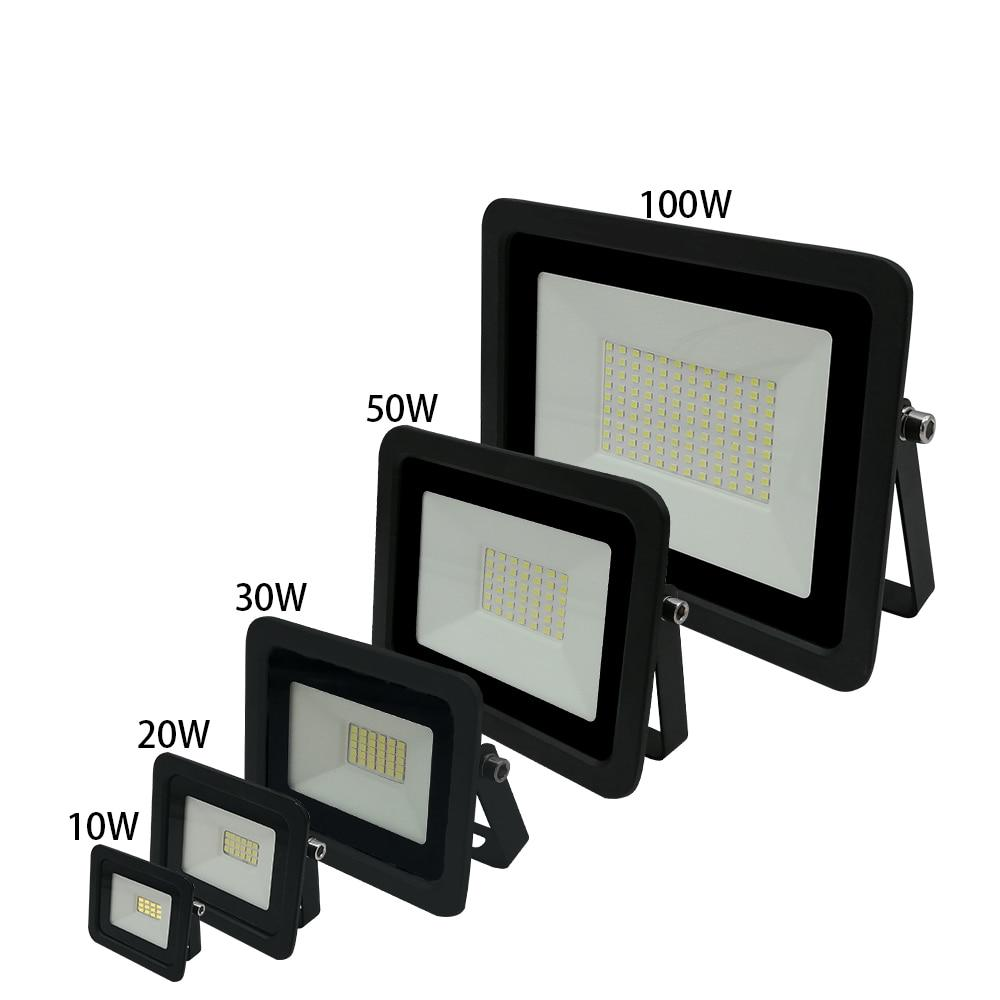 Ultra-thin 10W 20W 30W 50W 100W LED Flood Light Floodlight Spotlight IP68 Waterproof Outdoor Garden Lamp