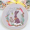 【Limited Stock Sale】Christmas-DIY Embroidery Kit with Pattern Cotton Threads Needles Hoop 30*30cm/11.8*11.8in tapestrymarket
