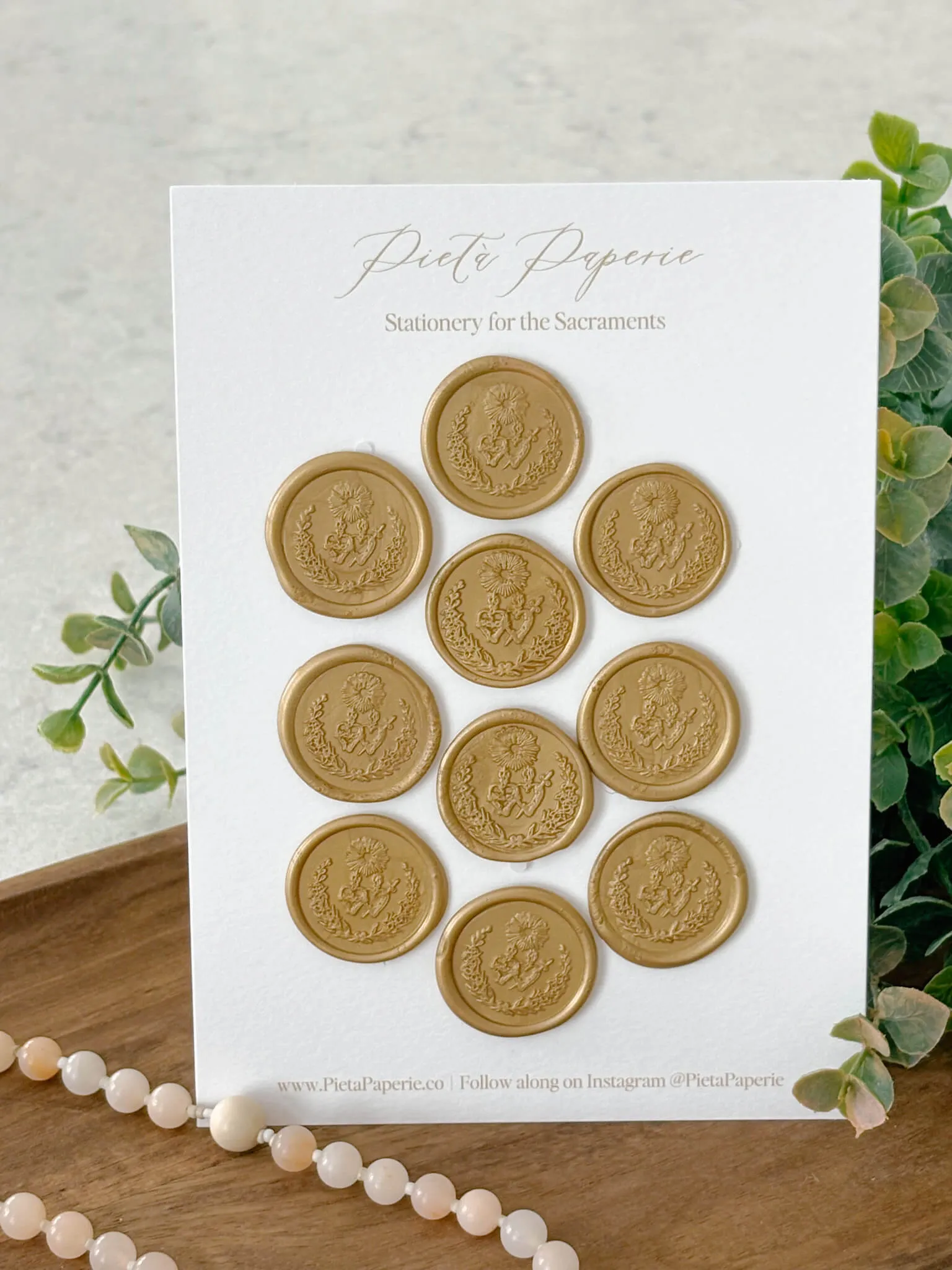 Catholic Wax Seals - Sacred & Immaculate Heart