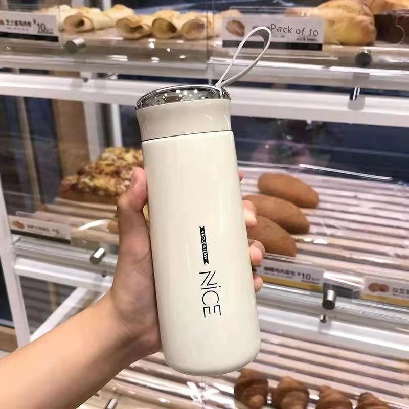 Fashion Ness Glass Liner Cup Female Harajuku Style Student Simple Trendy Fresh Advertising Gift Cup