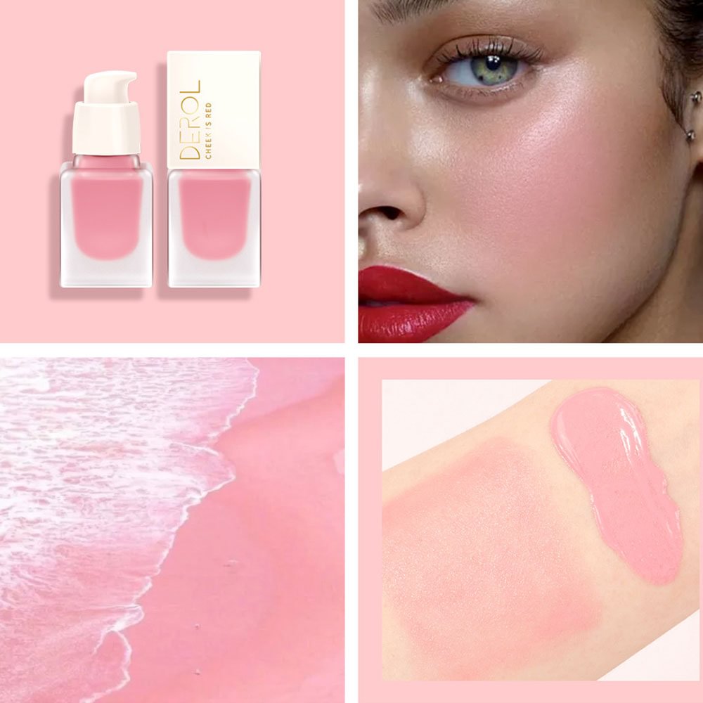 Shecustoms™ Natural Look Glossier Liquid Blush Makeup Cream Blush Cheek