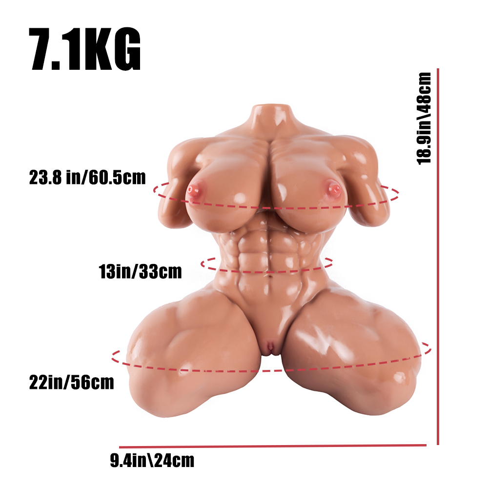 Juri: Muscle Girl Torso Sex Doll Female Bodybuilder Real Doll