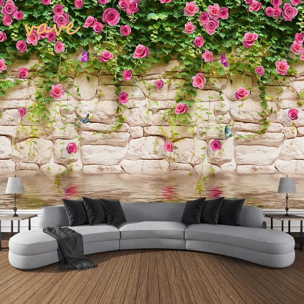 Nigikala Flower Plant Fabric Large Tapestry Wall Hanging Boho Hippie Green Floral Cloth Tapestry Aesthetic Bedroom Room Decor