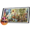 Diamond Painting -DIY Round Drill Crazy Wonderland（110x50cm）