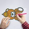 DIY Diamond Painting 7 Color Night Light Lamp Home Decoration Ornament Gift Kit(Bear)
