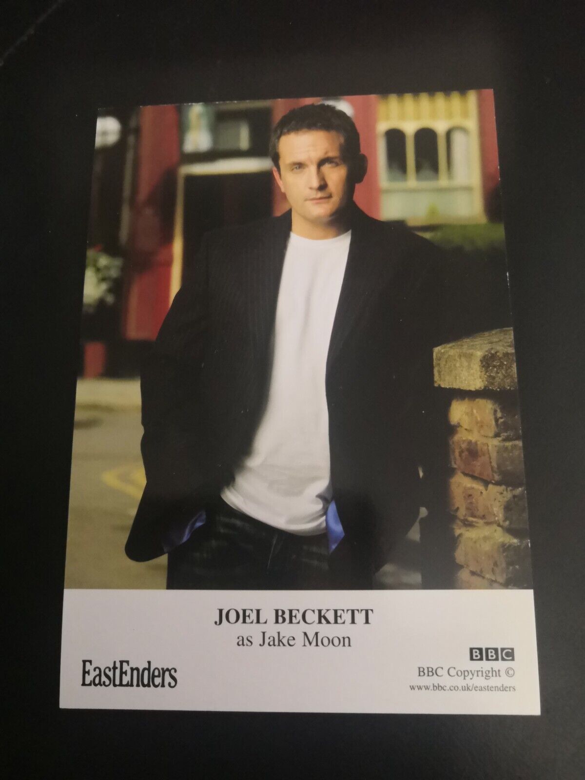 EASTENDERS UNSIGNED CAST CARD OF JOEL BECKETT