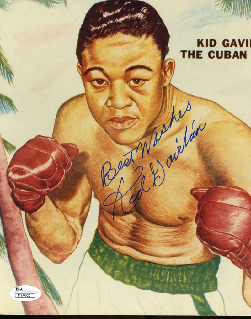 Kid Gavilan Signed Jsa 8x10 Photo Poster painting Authentic Autograph