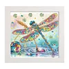 5D DIY Partial Special Shaped Drill Dragonfly Diamond Painting With Frame Decor 19.2x19.2cm