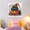 Pumpkin Black Cat-11CT Stamped Cross Stitch 40*40cm/15.75*15.75in tapestrymarket