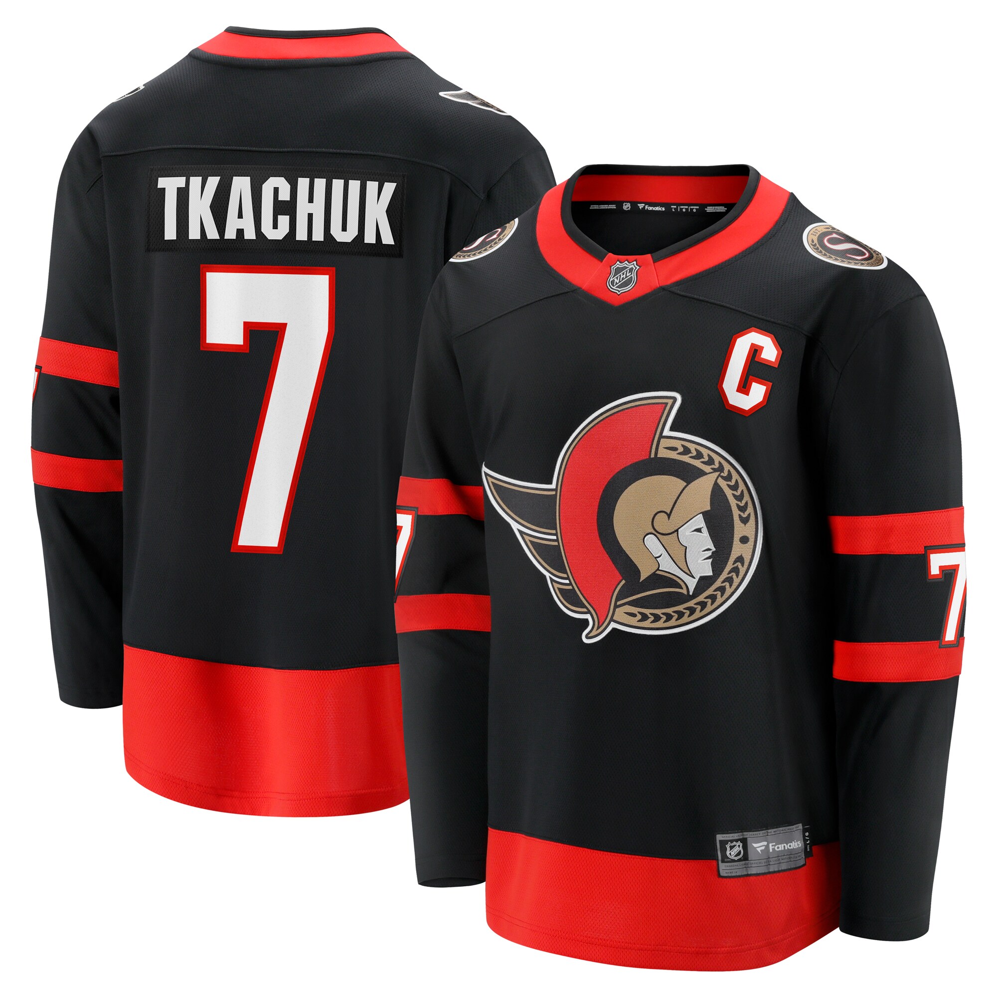 Brady Tkachuk Ottawa Senators Fanatics Home Breakaway Jersey &ndash; Black mysite