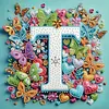 Butterfly Flower T 5D Partial Drill DIY Diamond Painting Kit 30*30cm