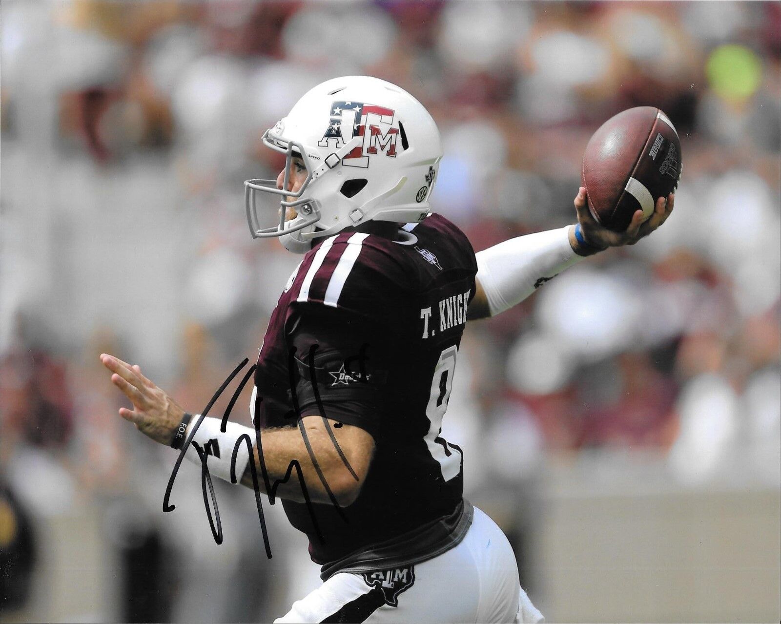 TREVOR KNIGHT HAND SIGNED TEXAS A&M AGGIES 8X10 Photo Poster painting W/COA