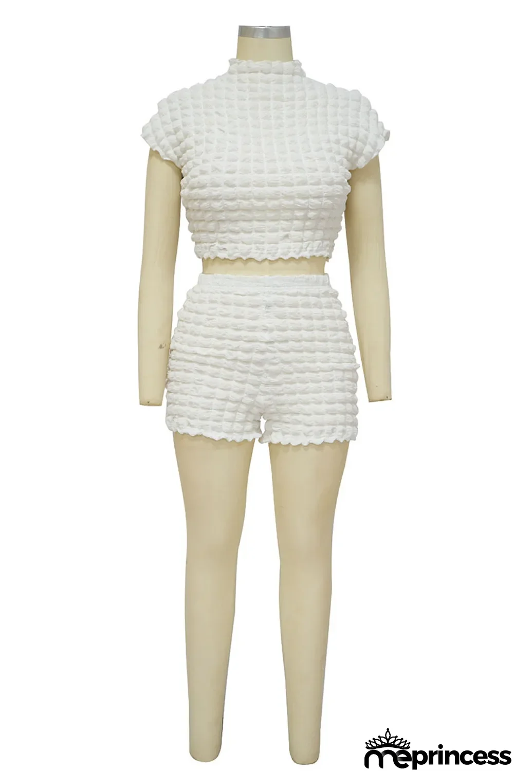 Rose Red Casual Solid Patchwork O Neck Short Sleeve Two Pieces