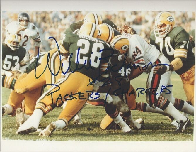 *WILLIE BUCHANON*SIGNED*AUTOGRAPHED*Photo Poster painting*GREEN BAY*PACKERS*8.5X11