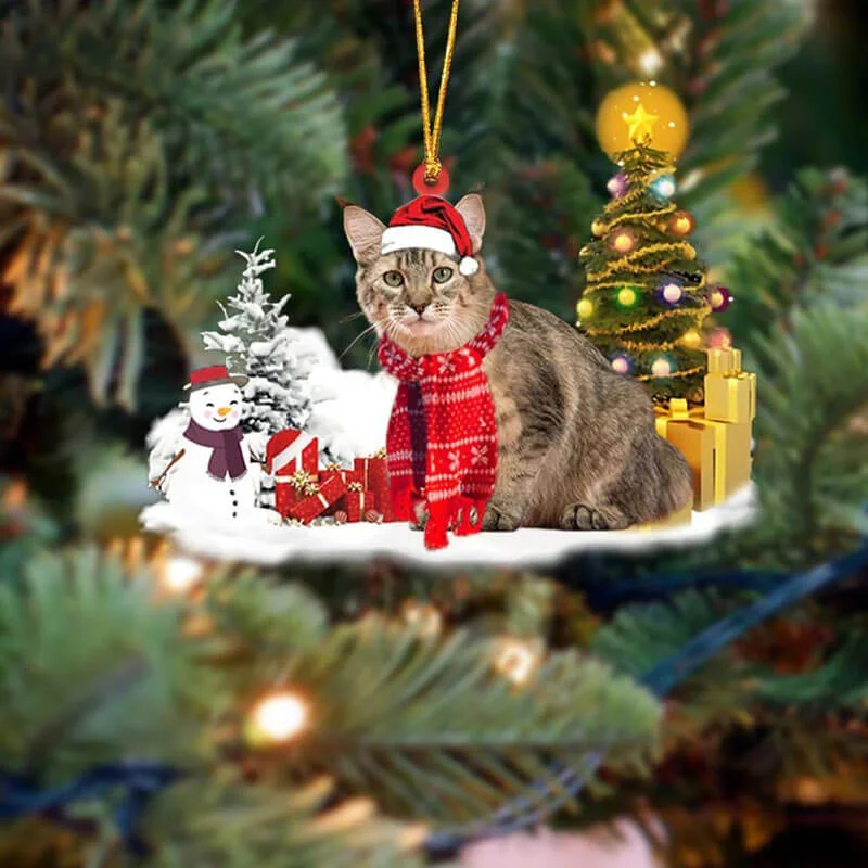 VigorDaily Pixie-bob Cat Christmas Ornament SM186
