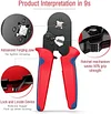 Ratchet Tubular Terminal Wire Crimpers Set