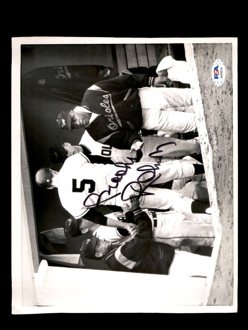 Brooks Robinson PSA DNA Coa Hand Signed 8x10 Vintage 1964 Photo Poster painting Autograph