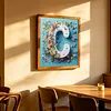 Butterfly Flower C 5D Partial Drill DIY Diamond Painting Kit 30*30cm