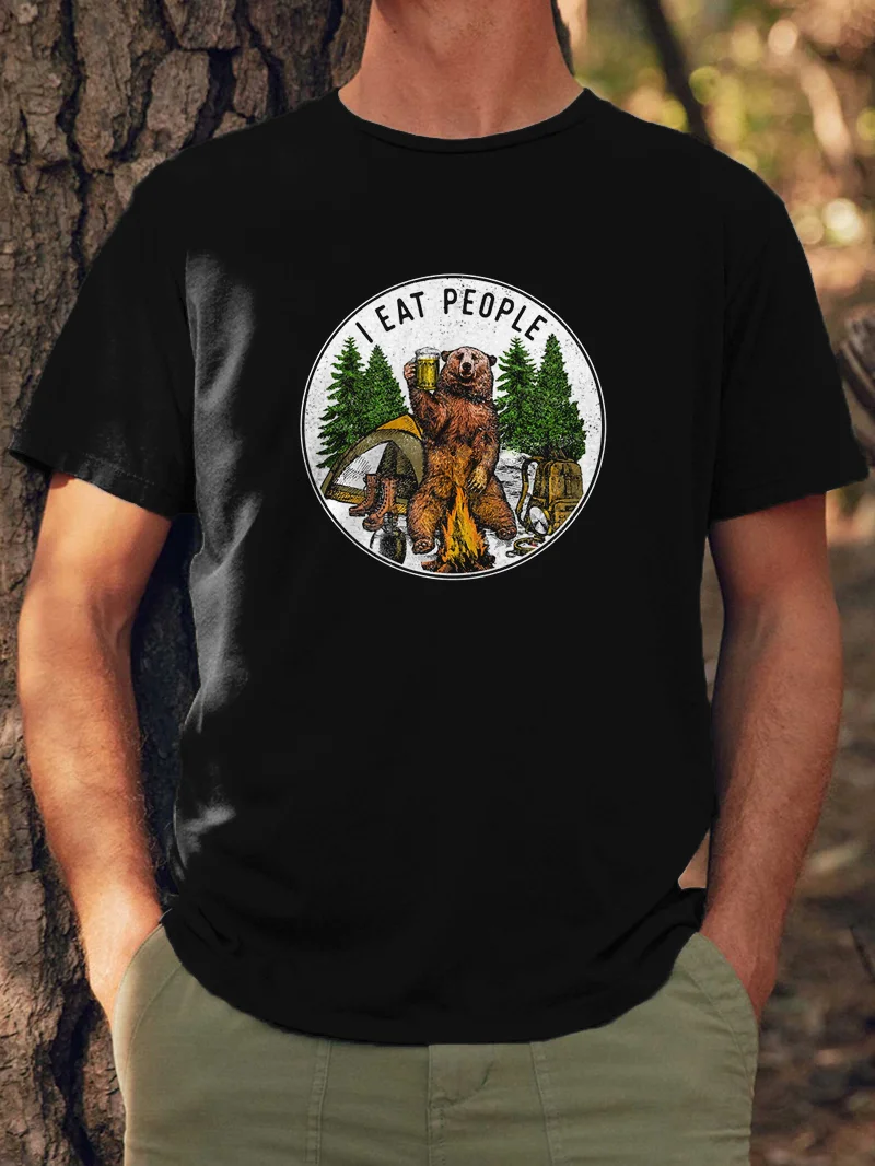 I Eat People Short Sleeve T-Shirt in  mildstyles